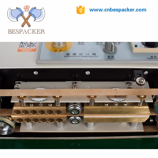 Máquina automática de selagem térmica de saco plástico contínuo
