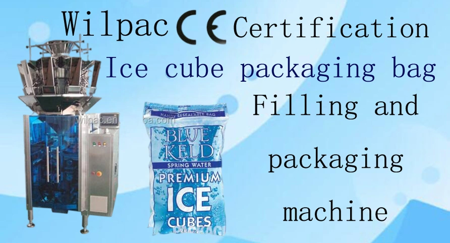 Stainless Steel Material, Ef 0.5kg~5kg Ice Cube Bag, Food Automatic Weighing Vertical Forming, Filling Sealing Vffs Packing Machine