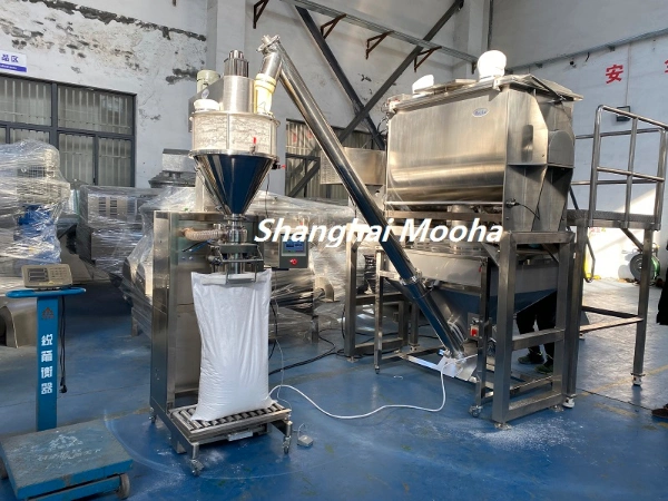 Semi Automatic 15kg 25kg Flour Powder Weigh Filling Bagging Machine