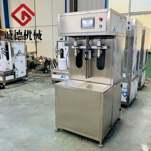 Máquina de enchimento de pesagem de óleo de cozinha semiautomática de venda direta da fábrica na China